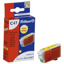 Cartouche d'Encre PELIKAN pour CANON CLI-526Y - Jaune