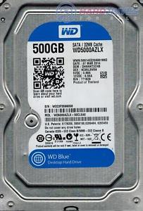 DISQUE DUR WESTERN DIGITAL Bleu 500Go 3.5IN Buffer 64 Mo