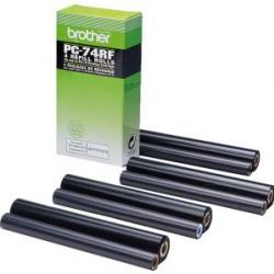 RUBANS BROTHER PC74RF - Noir - Transfert thermique - PACK de 4