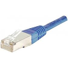 CORDON PATCH BLINDE CAT 5e F/UTP - 1M - BLEU