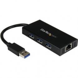 Adaptateur USB 3.0 vers RJ45 + Hub 3 ports USB