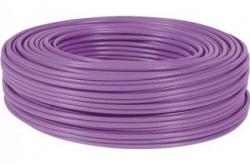 Dexlan câble monobrin u/utp CAT6 violet LS0H RPC Eca