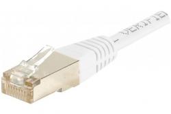 CORDON RESEAU BLINDE CAT.5e F/UTP BLANC - 1M