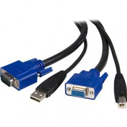 Câble pour switch KVM avec USB 2 en 1 - 1.80m