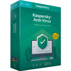 Antivirus KASPERSKY 2020  Licence pour 3 postes (PC) 1 an