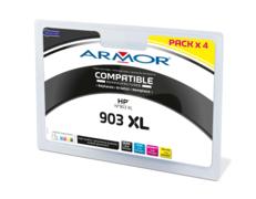Cartouche d'encre ARMOR (Pack de 4 couleurs) pour HP type 903XL