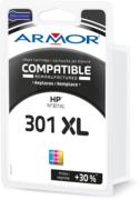 Cartouche d'Encre ARMOR pour HP Deskjet 1050/2050 - 301XL (3 couleurs)