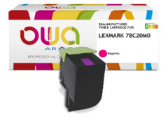 Toner ARMOR pour LEXMARK type 78C20M0 – ROUGE