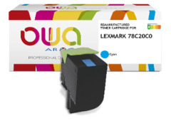 Toner ARMOR pour LEXMARK type 78C20C0 – BLEU