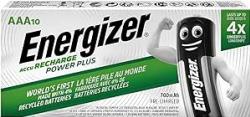 Pile Rechargeable AAA / HR03 700mAh Energizer  Lot de 10