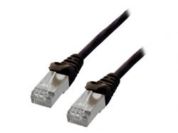 CORDON RESEAU BLINDE CAT.6 FTP NOIR 20M