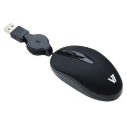 MINI Souris V7 USB optique cordon retractable