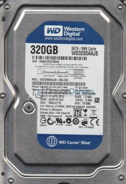 DISQUE DUR WESTERN DIGITAL Caviar Blue 320GB 3.5IN SATA 8GB/s