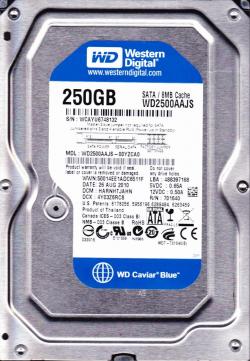 DISQUE DUR WESTERN DIGITAL Caviar Blue 250GB 3.5IN SATA 3GB/S