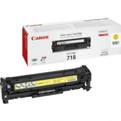 Cartouche CANON toner 718 Yellow - ORIGINE