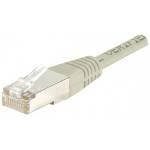 CORDON RESEAU RJ45 CAT.5e F/UTP cuivre Gris - 20 mètres