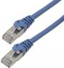 CABLAGE CORDON RESEAU BLINDE CAT 6A S/FTP cuivre FTP BLEU 15M