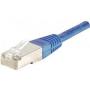 CABLAGE CORDON PATCH BLINDE CAT 5e F/UTP - 1M - BLEU