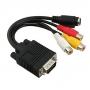 Autre Câble adaptateur VGA vers sortie RCA S-Video PC TV
