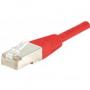 CABLAGE CORDON RESEAU BLINDE CAT.5e FTP ROUGE 0,15M