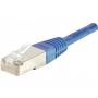 CABLAGE Câble réseau RJ45 CAT6 F/UTP Bleu – 0,5 mètres