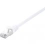 CABLAGE Cordon réseau V7 RJ45 CAT6 Blindé – Blanc 2 m