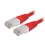 CABLAGE CORDON RJ45 patch F/UTP CAT 5e Croisé Rouge - 2 M