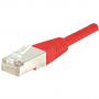 CABLAGE CORDON RESEAU BLINDE F/UTP CAT.6 FTP ROUGE 1M